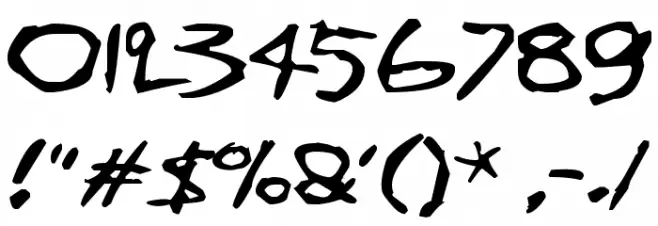 Joskus Ei Font OTHER CHARS