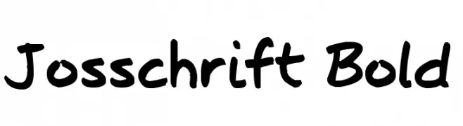 Josschrift Bold  Fuentes Gratis Descargar