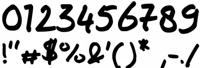 Josschrift Bold Font OTHER CHARS