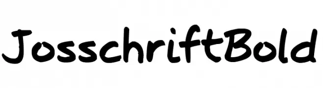 Josschrift Bold  Fuentes Gratis Descargar