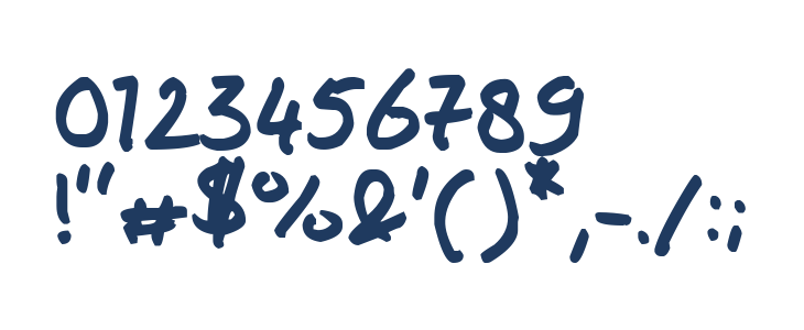 Josschrift Bold Other Characters