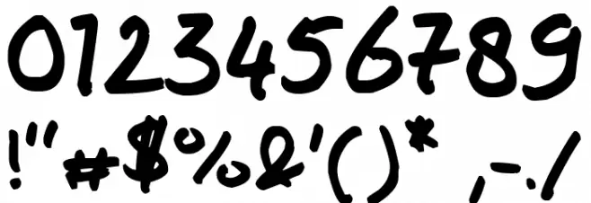 Josschrift Bold Font OTHER CHARS