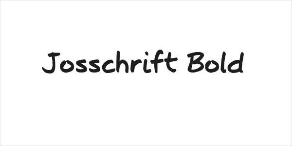 Josschrift Bold Logo