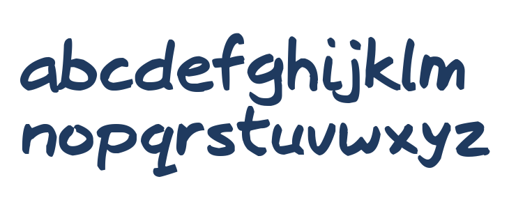 Josschrift Bold Lowercase