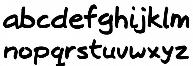 Josschrift Bold Caratteri MINUSCOLO