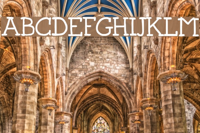 Josschrift Serif Font examples