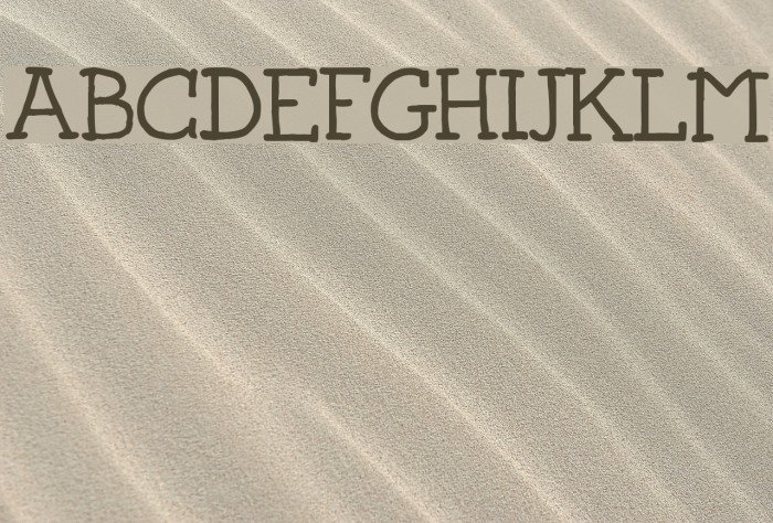 Josschrift Serif Font examples