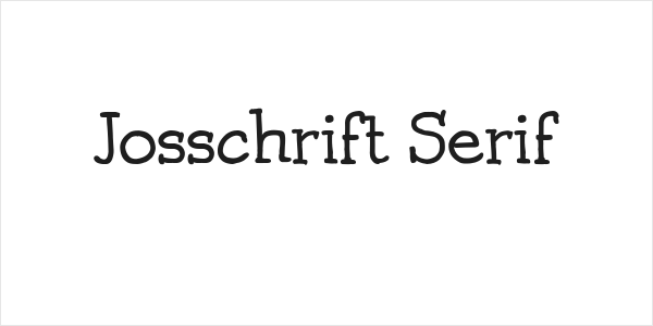 Josschrift Serif Logo