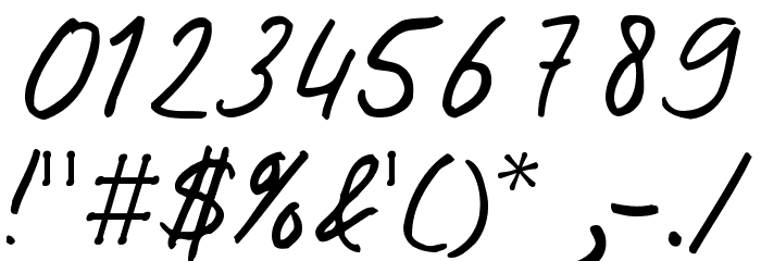 Josschrift Font OTHER CHARS
