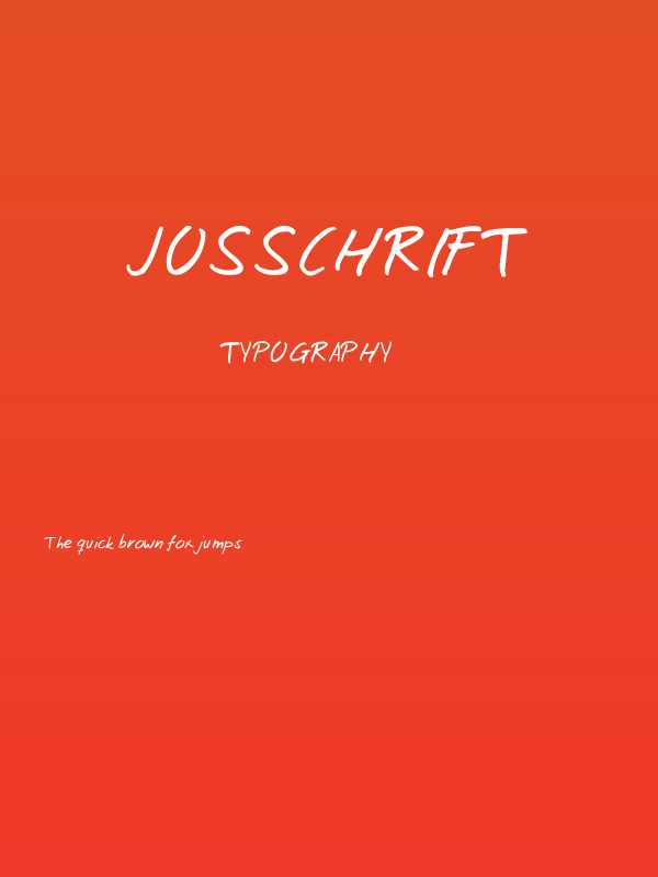 Josschrift Poster