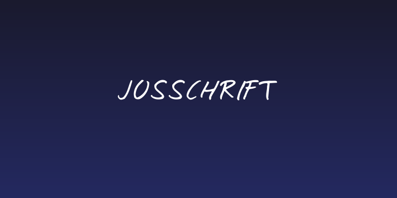 Josschrift Social Header