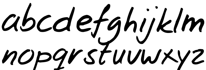 Josschrift Font LOWERCASE