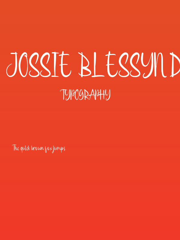 Jossie Blessyn Demo Poster