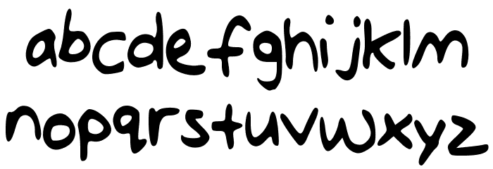 Jotdownsomenotes Font LOWERCASE