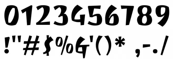 Joti One Font OTHER CHARS