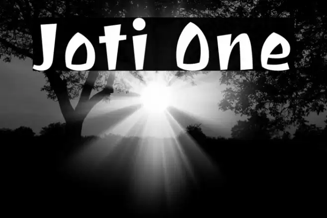 Joti One Font examples