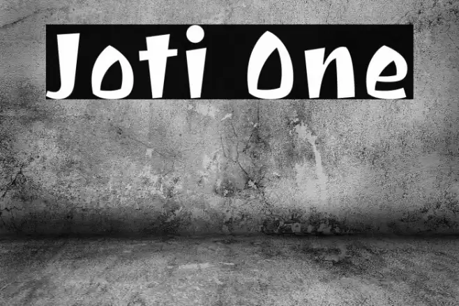 Joti One Font examples
