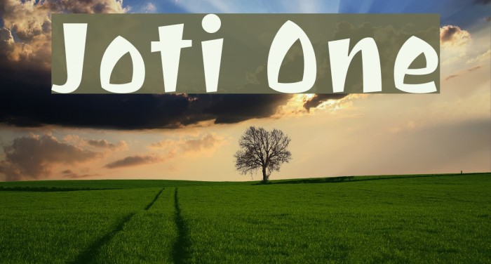 Joti One Font examples