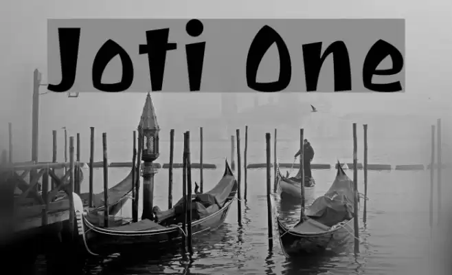 Joti One Font examples