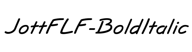 JottFLF-BoldItalic Font