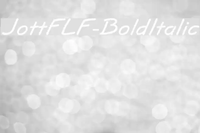 JottFLF-BoldItalic Font examples