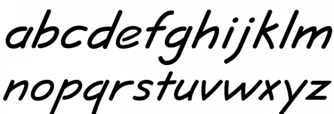 JottFLF-BoldItalic Font Litere mici