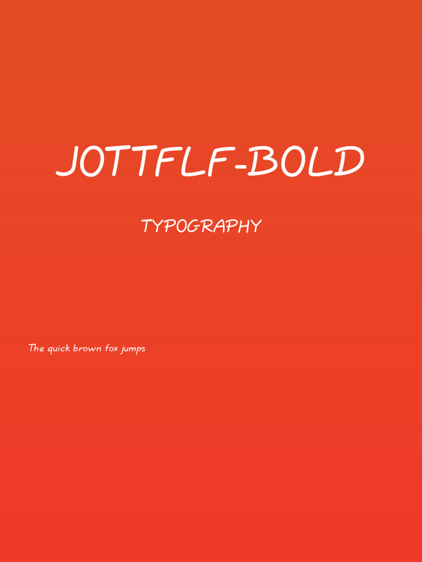JottFLF-Bold Poster