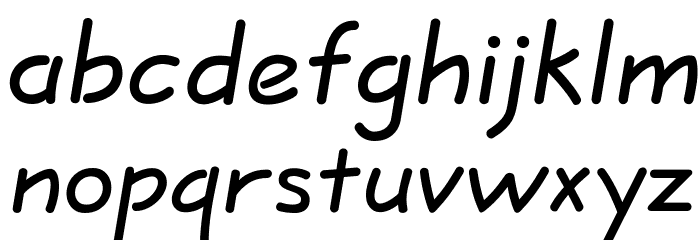 JottFLF-Bold Font LOWERCASE
