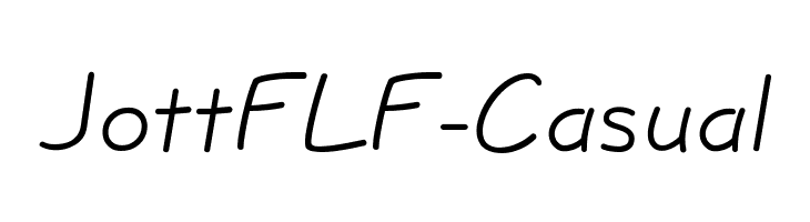 JottFLF-Casual Font