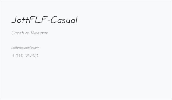 JottFLF-Casual Business Card