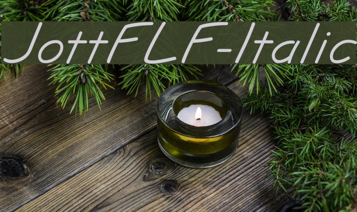 JottFLF-Italic Fuentes examples