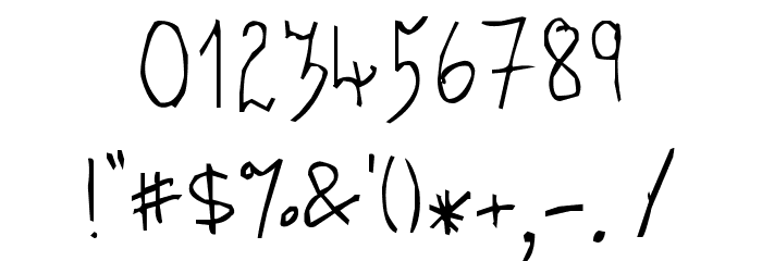 Jotter PG Font OTHER CHARS