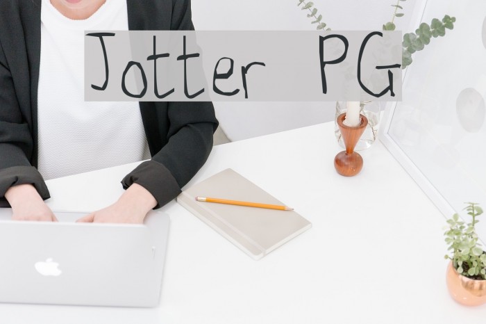 Jotter PG Font examples
