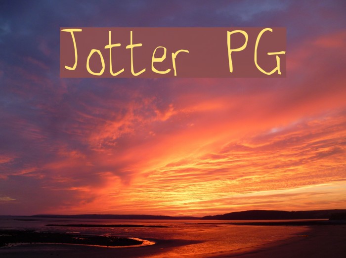 Jotter PG Font examples