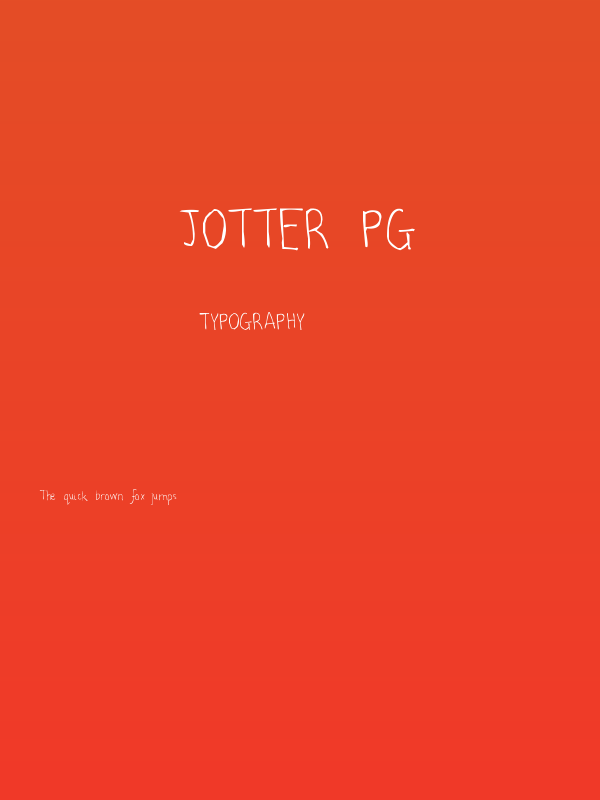 Jotter PG Poster