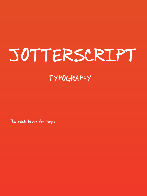 Jotterscript Poster