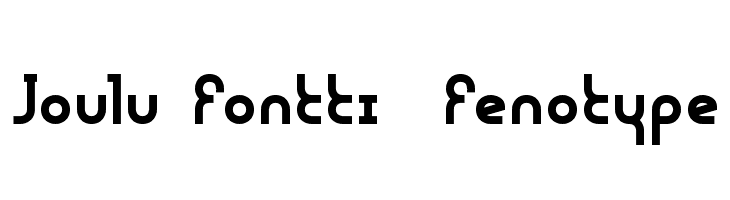 Joulu Fontti  Fenotype  フリーフォントのダウンロード