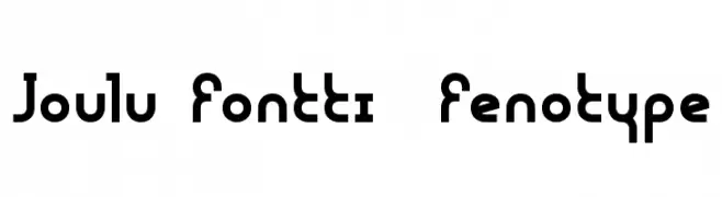 Joulu Fontti  Fenotype  Fuentes Gratis Descargar