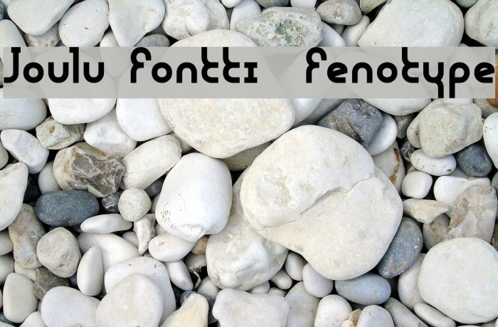 Joulu Fontti Fenotype Font examples