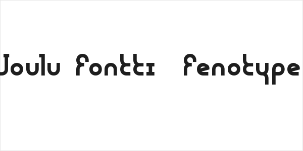 Joulu Fontti  Fenotype Logo