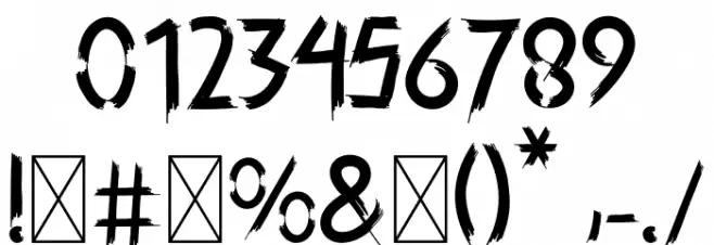 Jouright Bold Font OTHER CHARS