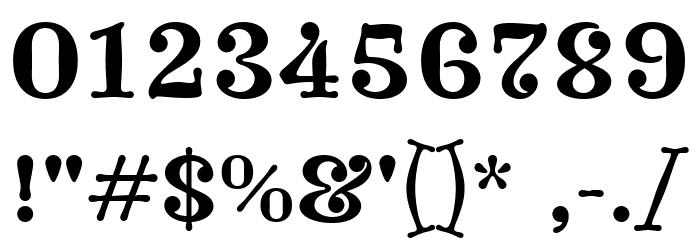 Journal 74 Bold Font OTHER CHARS