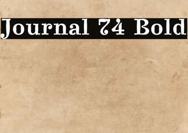 Journal 74 Bold Example 1