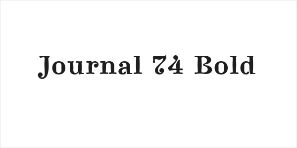 Journal 74 Bold Logo