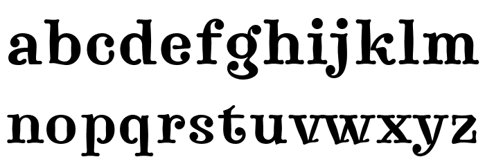 Journal 74 Bold Font LOWERCASE