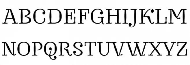 Journal 74 Regular Schriftart Groß