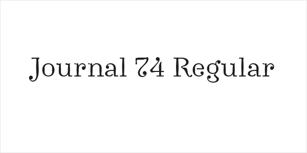 Journal 74 Regular Logo