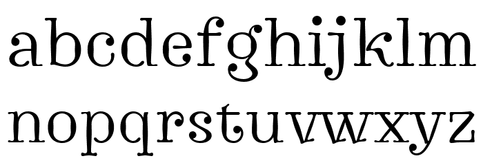 Journal 74 Regular Font LOWERCASE