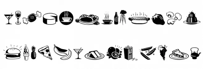 Journal Dingbats 1 Font LOWERCASE