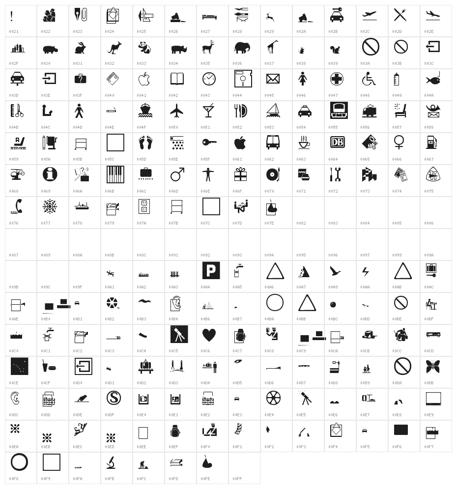 Journal Dingbats 2 Character Map